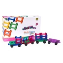 Magnetske pločice 3D Train Playmags 155 - set od 20 kom