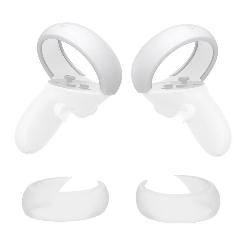 Zaštitni poklopac kontrolera Kiwi Design Q26-2.1 za Meta Quest 2 bijeli (paket od 5 komada)