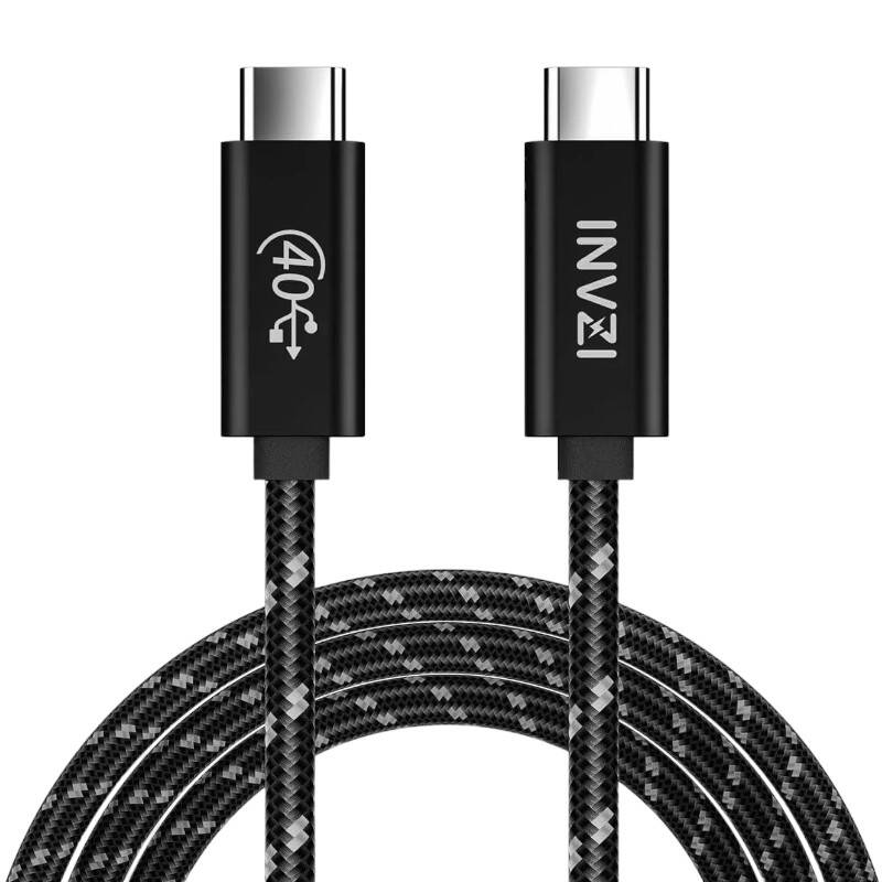 Kabel USB-C / USB4.0, INVZI, INVUSB4, Gen3, 240W, 40Gbps, 2m (crni)