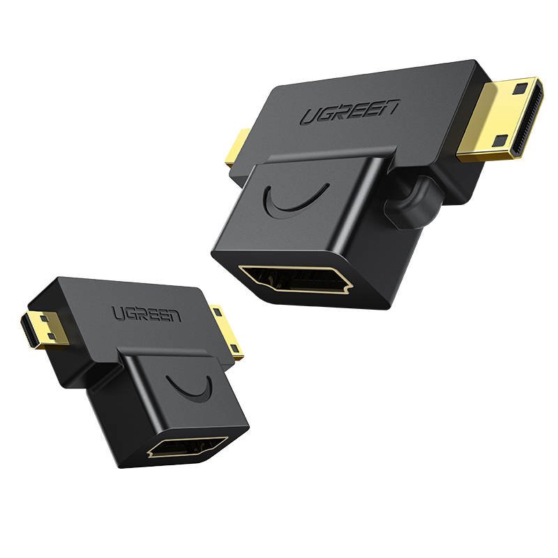 Adapter mini / micro HDMI na HDMI UGREEN 20144 (crni) (paket od 5 komada)