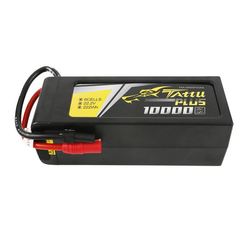 Tattu Plus 10000mAh 22.2V 25C 6S1P Lipo baterija s AS150+XT150 utikačem