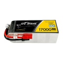 Tattu 17000mAh 22.8V 15C 6S1P Lipo baterija s AS150+XT150 utikačem