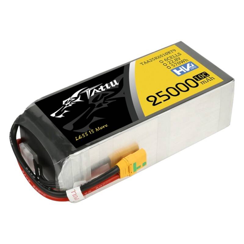 Tattu 25000 mAh 22,8 V 10C 6S1P Lipo baterija s XT90-S