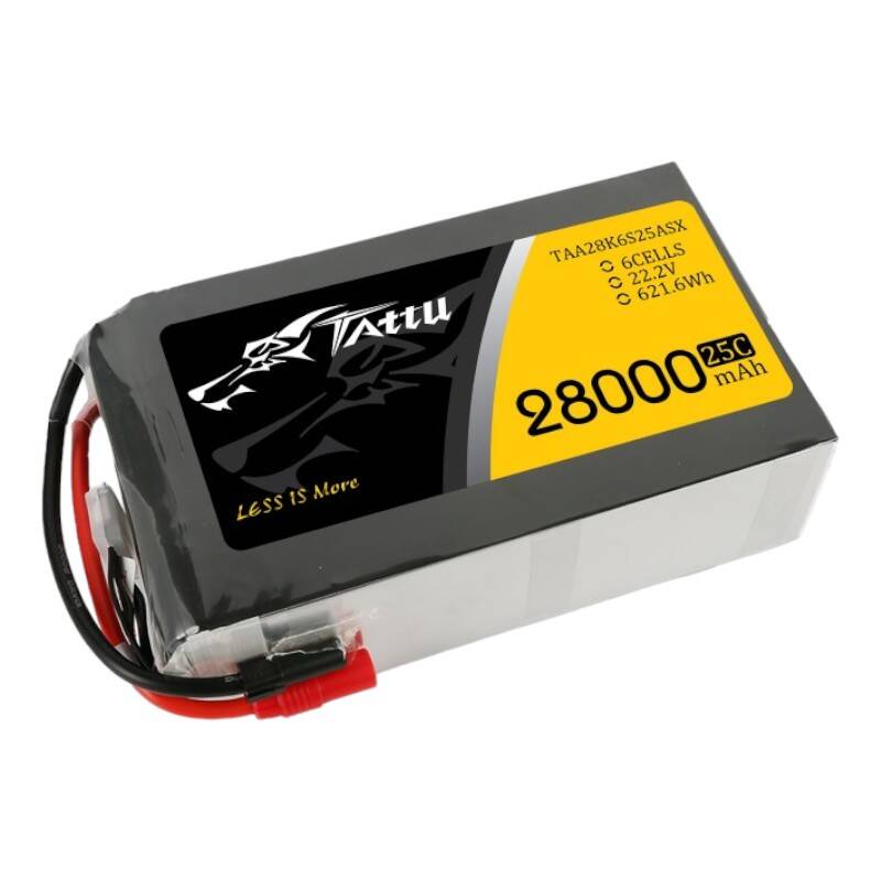 Tattu 28000mAh 22.2V 25C 6S1P Lipo baterija s AS150+XT150