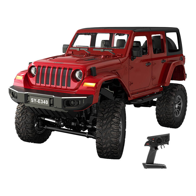 Auto na daljinsko upravljanje 1:14 Double Eagle (crveni) Jeep Crawler Pro E340-003