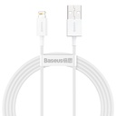 Baseus Superior Series kabel USB na Lightning 2.4A 1,5m (bijeli) (paket od 5 komada)