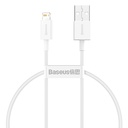 Baseus Superior Series kabel USB na Lightning, 2.4A, 0,25m (bijeli) (paket od 5 komada)