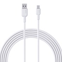 USB-A na USB-C kabel Aukey CB-NAC2, 60W, 1,8m (bijeli)