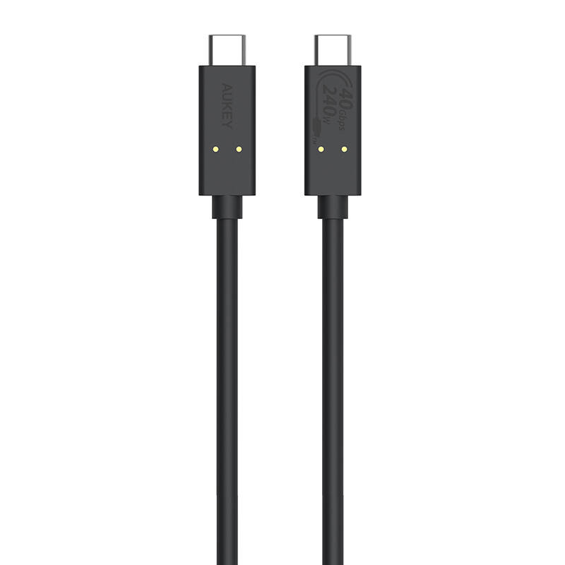 USB-C na USB-C kabel Aukey, CB-TCC241, 240 W, 0,8 m (crni)