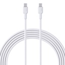 USB-C na USB-C kabel Aukey CB-NCC2, 60W, 1,8m (bijeli)