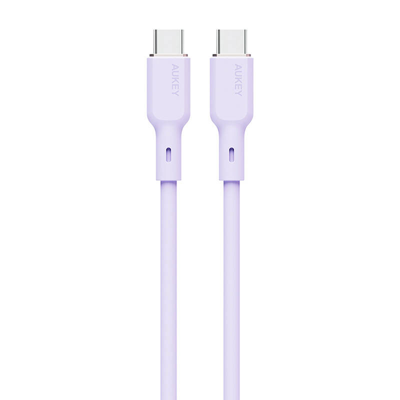 USB-C na USB-C kabel Aukey CB-SCC102, 100 W, 1,8 m (lavanda)
