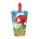 Šalica za vodu sa slamkom za djecu STOR 40530 430 ml Sonic the Hedgehoh (plava i crvena)