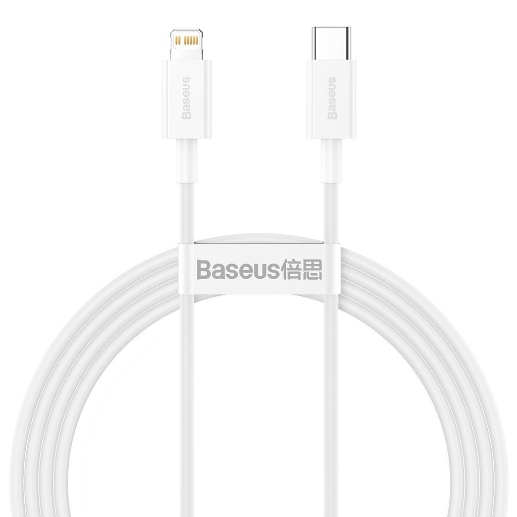 Baseus Superior Series kabel USB-C na Lightning, 20W, PD, 1,5m (bijeli)