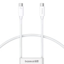 Kabel za brzo punjenje Baseus Superior 2 USB-C na USB-C 240W, 1,8m (bijeli)