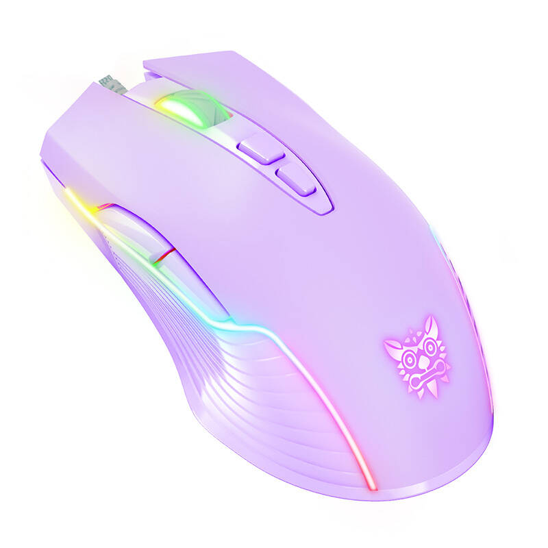 ONIKUMA RGB žični gaming miš CW905 ljubičasta