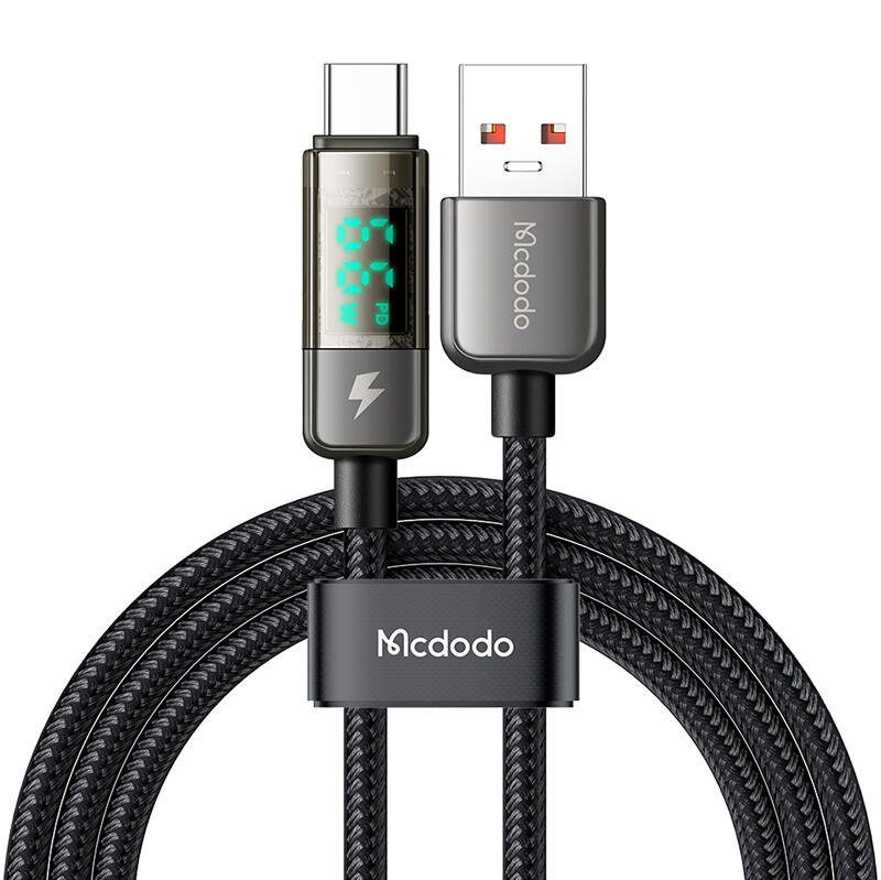 Mcdodo CA-3630 USB-A na USB-C kabel, automatsko isključivanje, PD 100W, 1,2 m (crni)