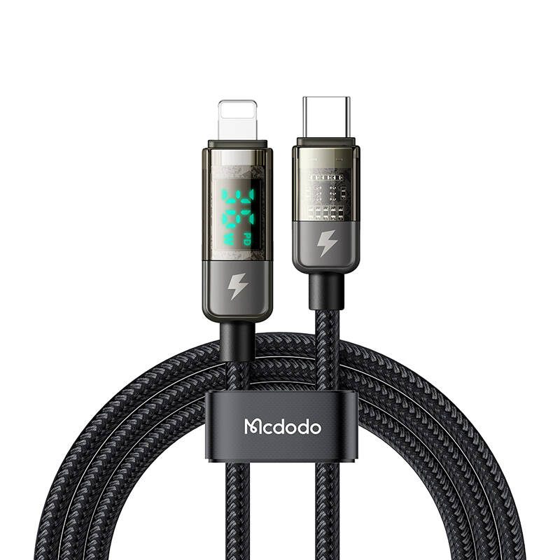 Mcdodo CA-3600 USB-C na Lightning kabel, automatsko isključivanje, 36 W, 1,2 m (crni)