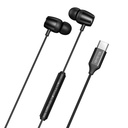 Mcdodo HP-1050 in-ear, žičane slušalice, USB-C (crna)