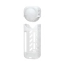 Silikonska zaštitna torbica + poklopac leće Sunnylife za Insta360 X4 (bijela) (paket od 5 komada)