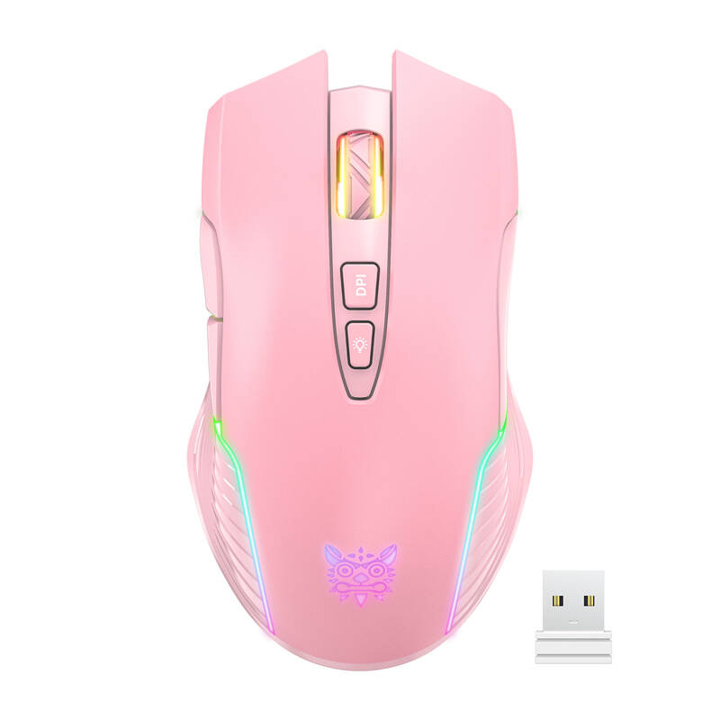 ONIKUMA CW905 Pink 2.4G bežični miš za igranje