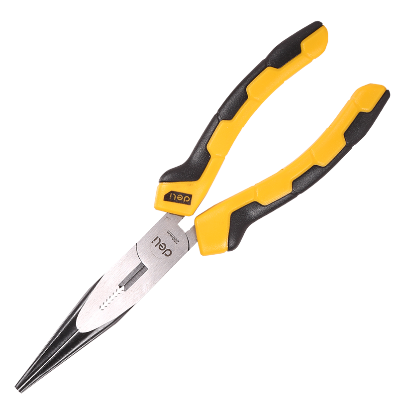 Dugačka kliješta 8" Deli Tools EDL2108 (žuta) (paket od 5 komada)
