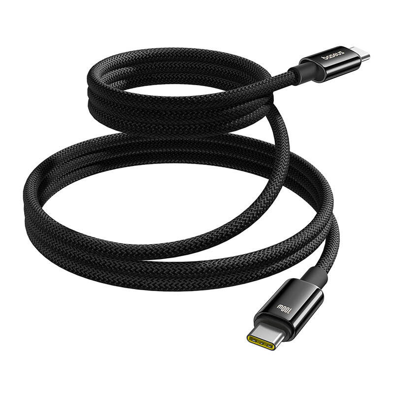 Baseus Tungsten Gold kabel za punjenje USB-C na USB-C 100W 1m (crni)