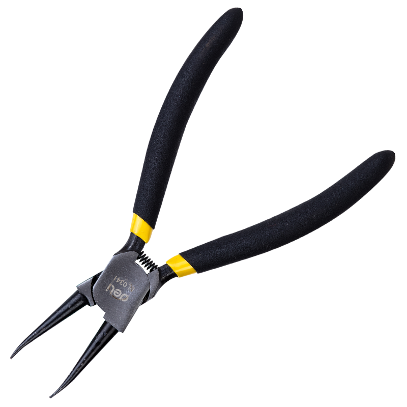 Ravna kliješta za unutarnje osigurače 7" Deli Tools EDL0341 (crna) (paket od 2 komada)