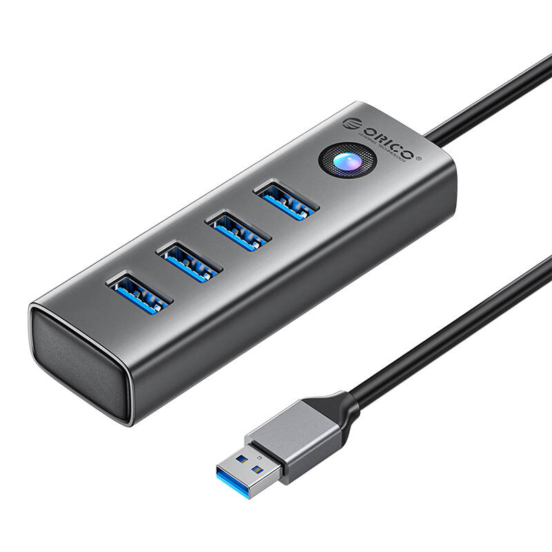 Orico PDD4U USB na 4x USB 3.0 hub adapter (sivo)