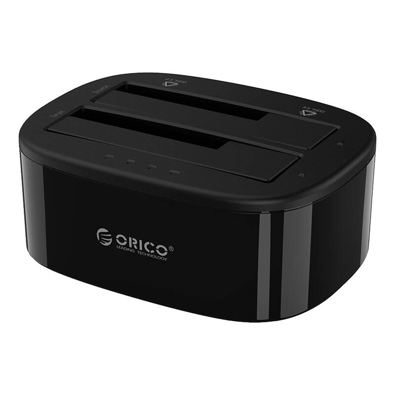 Orico priključna stanica za 2,5" / 3,5" HDD / SSD, 5Gbps, USB-C na USB-C/A s funkcijom kloniranja (crna)