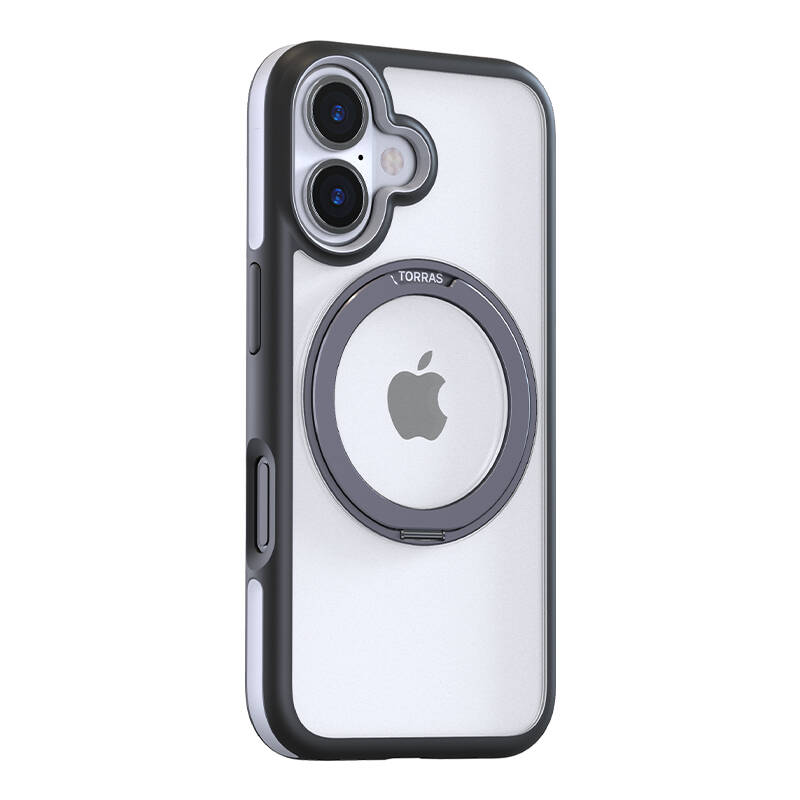 Torras Ostand R Fusion Case za iPhone 16 (crna)