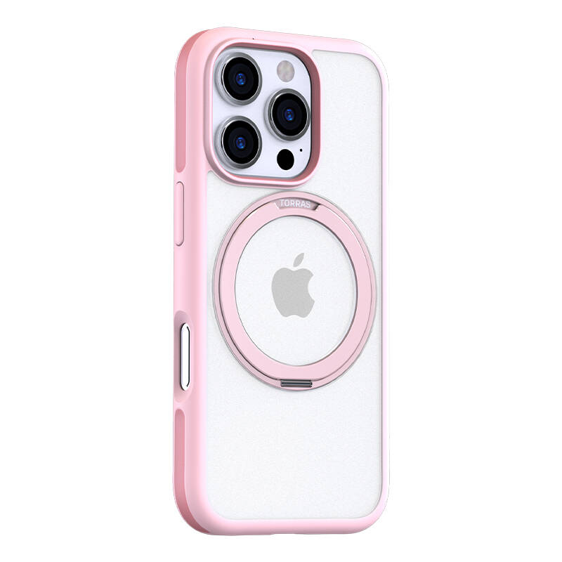 Torras Ostand R Fusion Case za iPhone 16 Pro (roza)