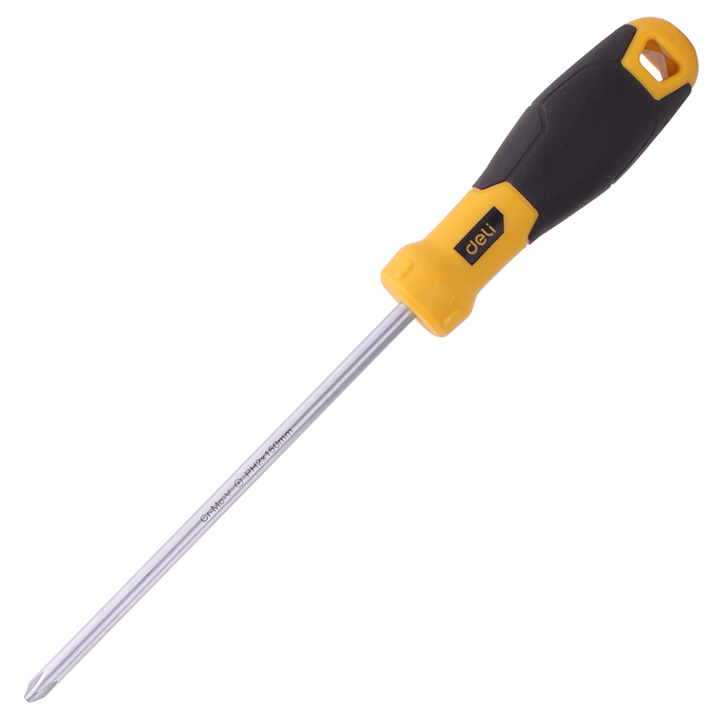 Philips odvijač PH2x150mm Deli Tools EDL636150 (žuti)