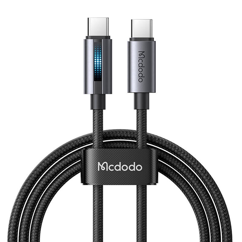 Mcdodo CA-5740 USB-C na USB-C kabel, 100 W 1,2 m (crni) (paket od 5 komada)