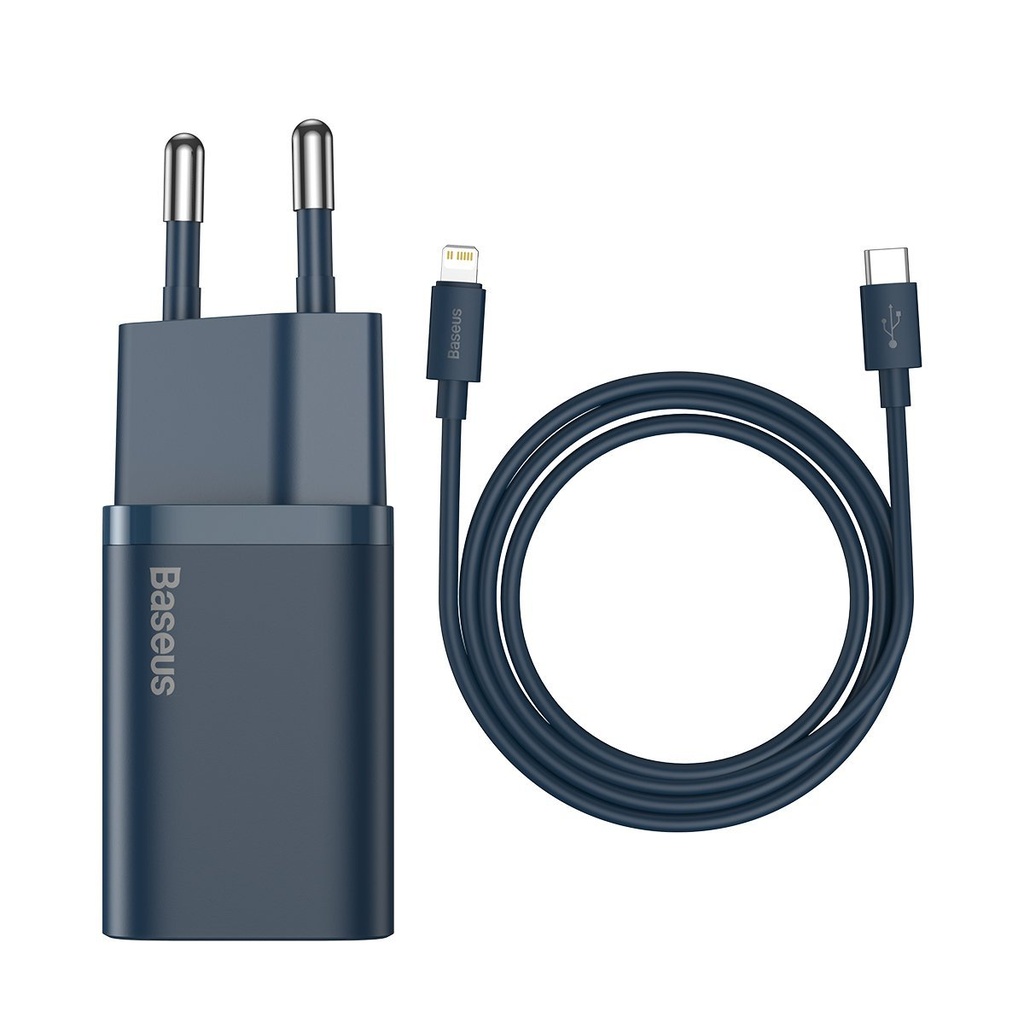 Baseus Super Si Quick Charger 1C 20W s USB-C kabelom za Lightning 1m (plavi)