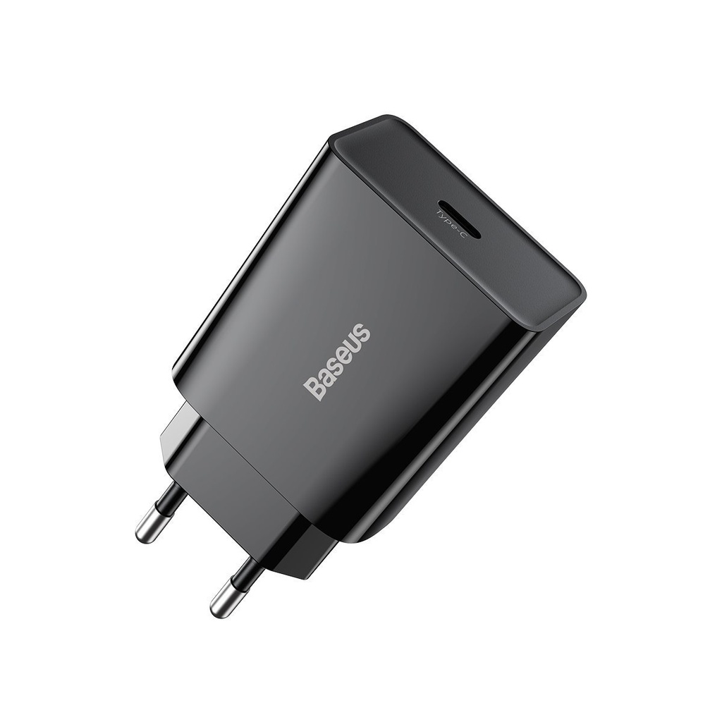 Baseus Speed ​​Mini Quick Charger, USB-C, PD, 3A, 20W (crni)