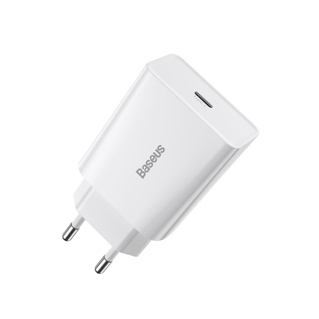 Baseus Speed ​​Mini Quick Charger, USB-C, PD, 3A, 20W (bijeli)