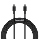 Baseus Superior Series kabel USB-C na USB-C, 100 W, 2 m (crni)