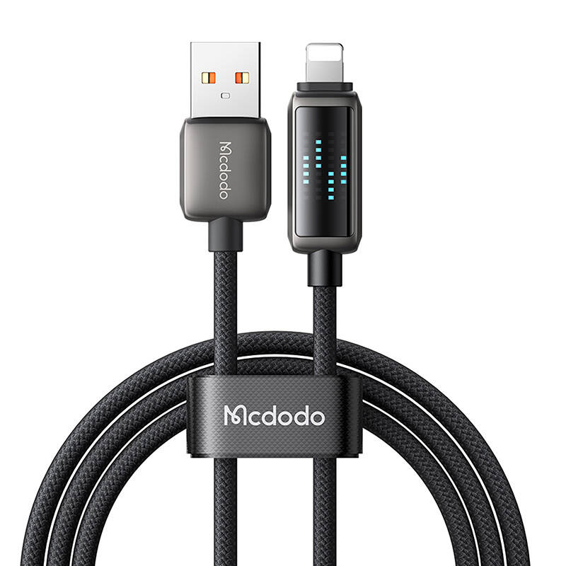 Mcdodo CA-5250 LED zaslon USB-A na Lightning podatkovni kabel 1,2 m