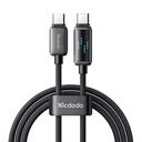 Mcdodo CA-4250 USB-C na USB-C kabel, 100 W, LED zaslon, 1,2 m