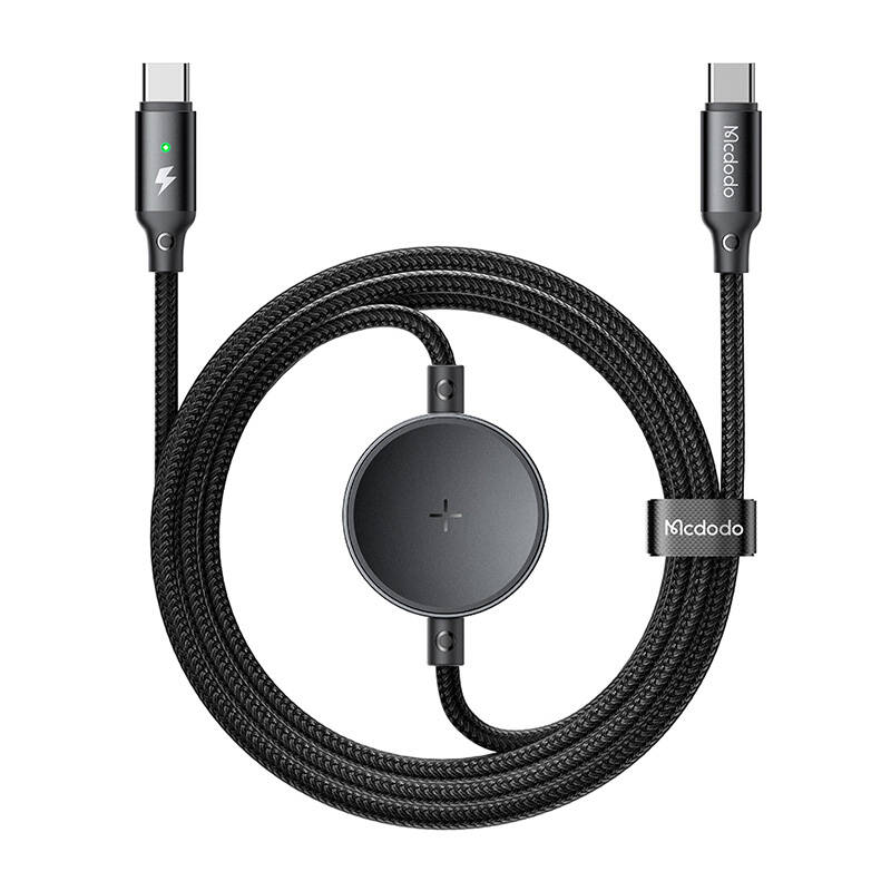 Mcdodo CA-4170 2-u-1 USB-C kabel + Samsung Watch bežični punjač, ​​60 W, 1,5 m