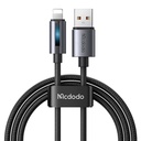 Mcdodo CA-5660 USB-A na Lightning kabel s trepćućim svjetlom 1,2 m (crni)