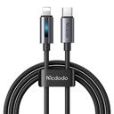 Mcdodo CA-5710 USB-C na Lightning kabel s 36W trepćućim svjetlom 1,2m (crni)