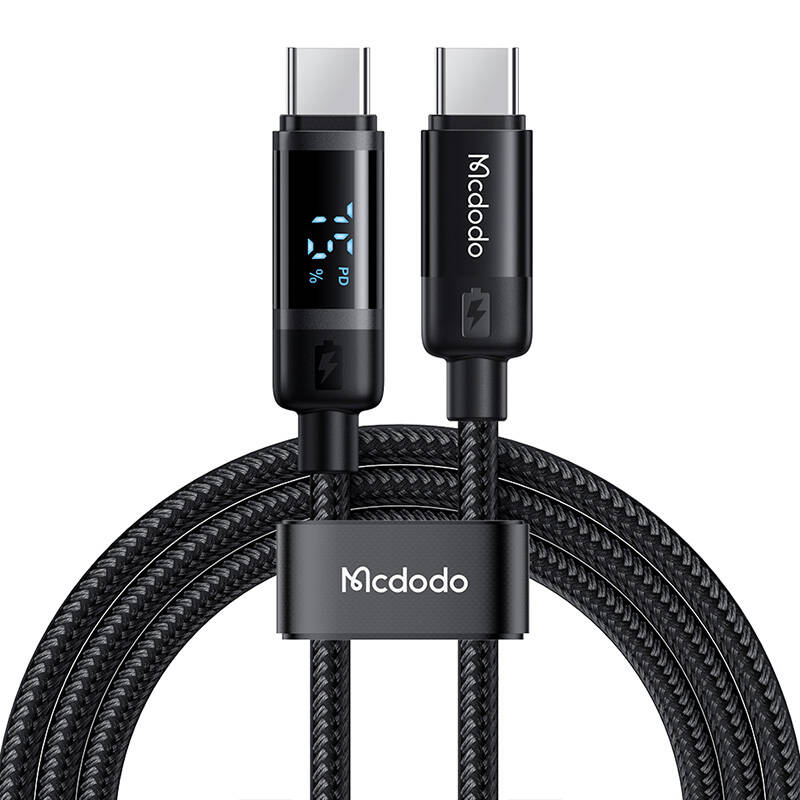 Mcdodo CA-5780 USB-C na USB-C 60W podatkovni kabel 1,2m (crni)