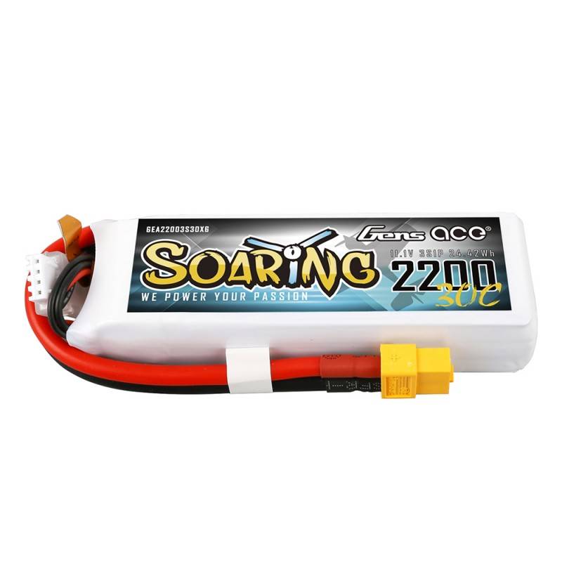 Akumulator Gens Ace Soaring 2200mAh 11.1V 30C 3S1P XT60