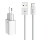 Mcdodo USB Dual Charger CH-6721 (EU) Type-C 1m Putni set (bijeli) (paket od 5 komada)