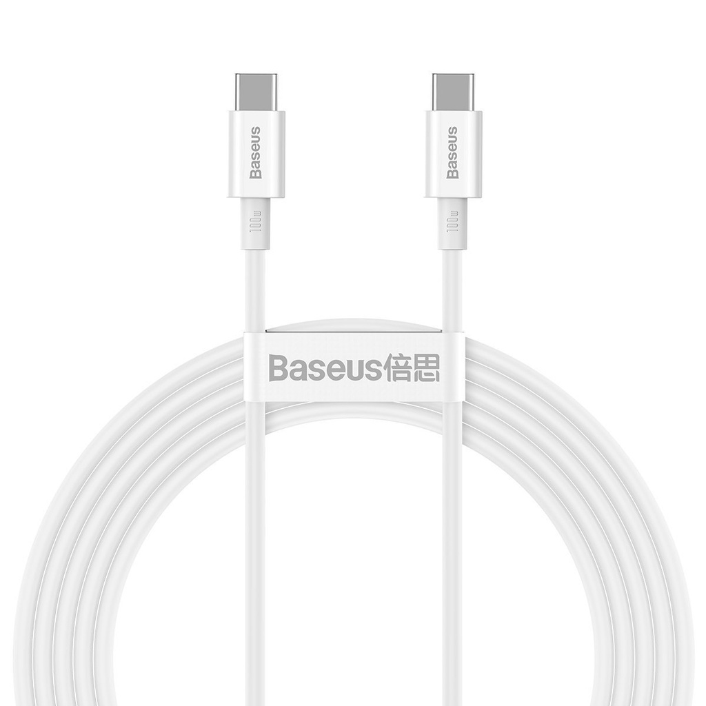 Baseus Superior Series kabel USB-C na USB-C, 100 W, 2 m (bijeli)