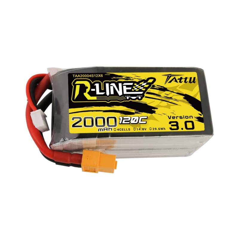 Baterija Tattu R-Line verzija 3.0 2000mAh 14.8V 120C 4S1P XT60