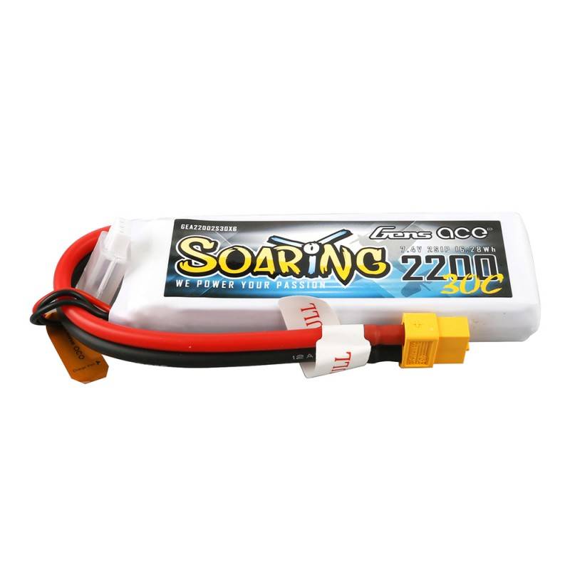 Baterija Gens Ace Soaring 2200 mAh 7,4 V 30C 2S1P XT60