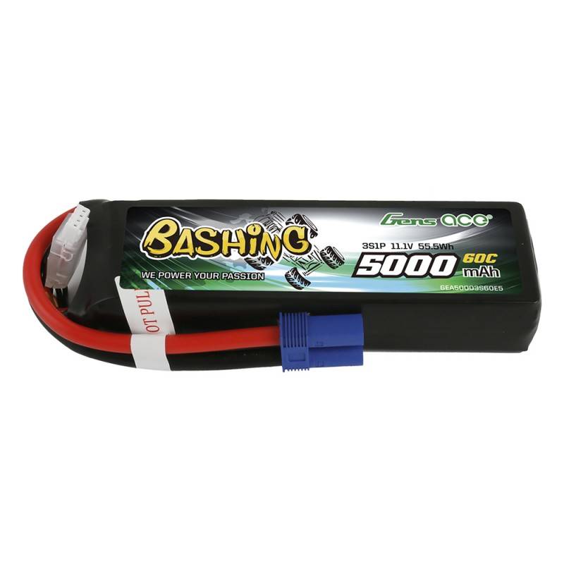 Gens Ace Bashing 5000 mAh 11.1 V 3S1P 60C EC5 LiPo baterija