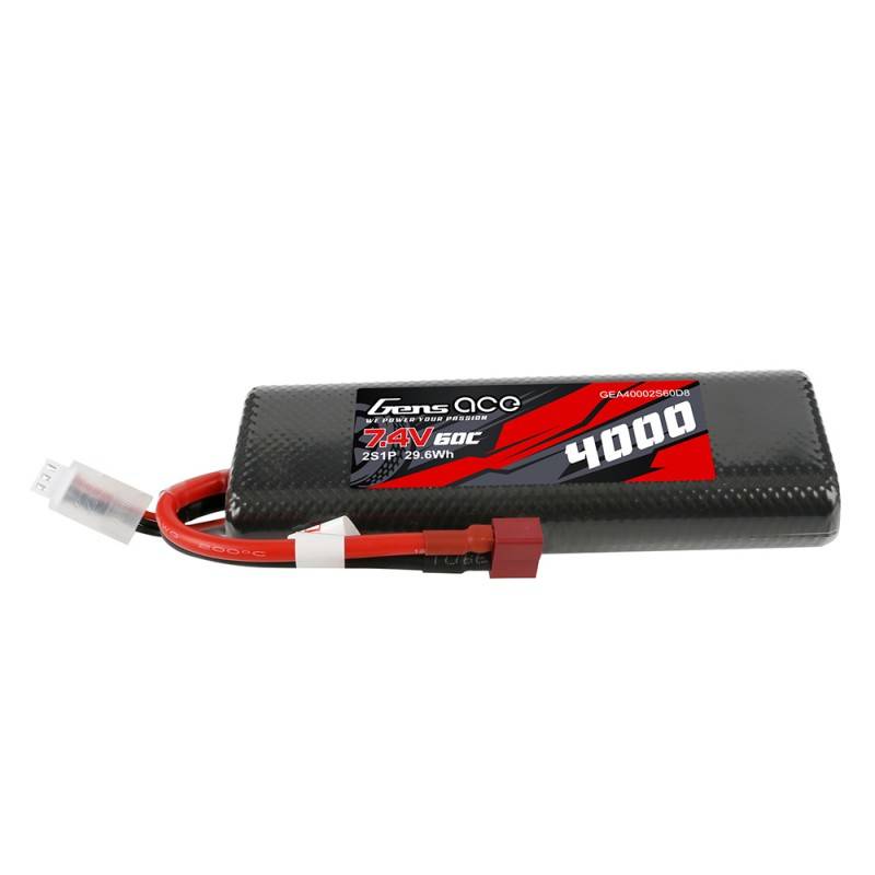 Gens Ace 4000mAh 7.4V 60C 2S1P T-utikač Bashing Baterija